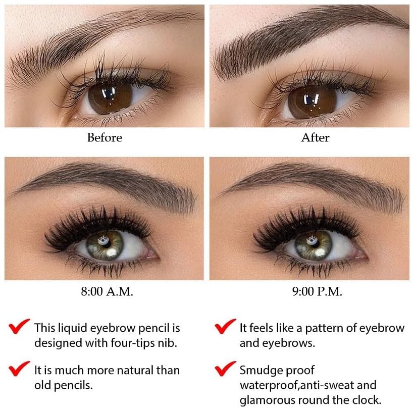 Huda Beauty Fine Sketch Liquid Eyebrow – Black