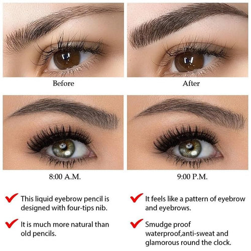 Huda Beauty Fine Sketch Liquid Eyebrow – Black