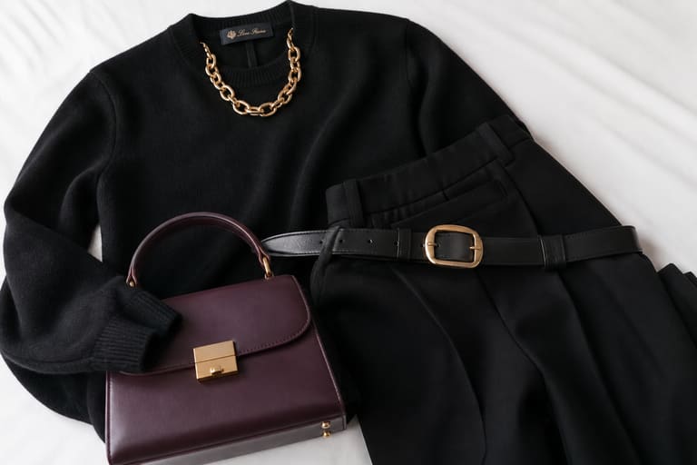 How to Accessorize a Plain Black Outfit